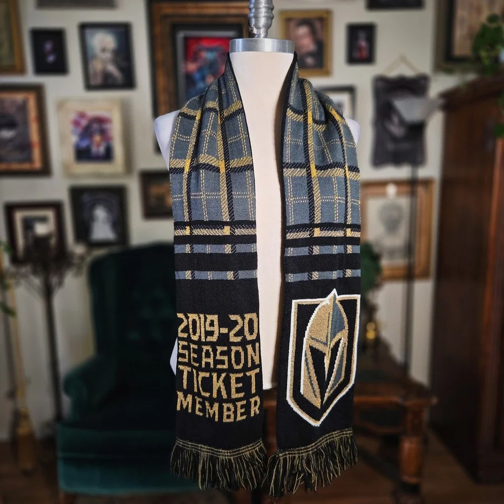 Vegas Golden Knights Scarf 2019-20 Season Ticket Member Sports NHL Hockey Black